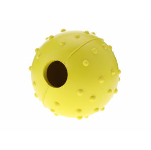 Vsepropejska Wren gumový míček na pamlsky pro psa Barva: Žlutá, Rozměr (cm): 5
