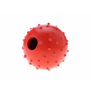 Vsepropejska Wren gumový míček na pamlsky pro psa Barva: Červená, Rozměr (cm): 4