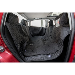 HobbyDog Arči ochranný potah do auta na zadní i přední sedadla s ochranou dveří Barva: Černá, Rozměr (cm): 160 x 140