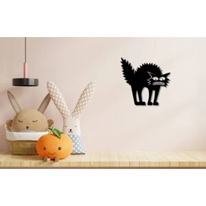 Vsepropejska Kočka dřevěná dekorace na zeď Rozměr (cm): 35 x 33, Typ: Kočka 9, Dekor: Bílá