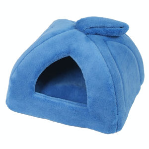 I love pets House modré iglú pro psa z fleecu