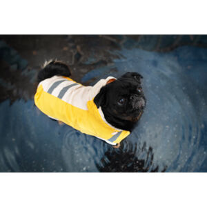 Vsepropejska Roy reflexní pláštěnka pro psa Barva: Žlutá, Délka zad (cm): 65, Obvod hrudníku: 86 - 96 cm