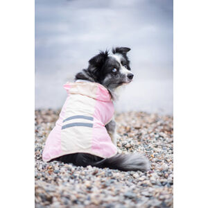 Vsepropejska Roy reflexní pláštěnka pro psa Barva: Růžová, Délka zad (cm): 45, Obvod hrudníku: 60 - 64 cm