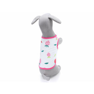 Vsepropejska Zada ovocné tričko s potiskem pro psa Barva: Růžová, Délka zad (cm): 35, Obvod hrudníku: 44 - 49 cm