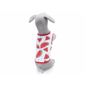 Vsepropejska Zada ovocné tričko s potiskem pro psa Barva: Červená, Délka zad psa: 39 cm, Obvod hrudníku: 49 - 54 cm