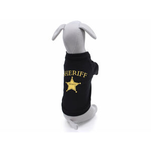 Vsepropejska Edward tričko s nápisem pro psa Barva: Černá, Délka zad (cm): 22, Obvod hrudníku: 33 - 36 cm
