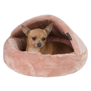 I love pets Afrodithe staro-růžové iglu pro psa z fleecu Rozměr: 55 cm