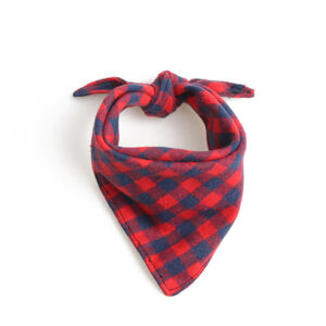 Vsepropejska Hansel červeno-modrý károvaný šátek pro psa Obvod krku: 29 - 40 cm