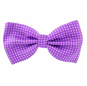 Vsepropejska Elegant fialový motýlek pro psa s puntíky | 25 - 42 cm