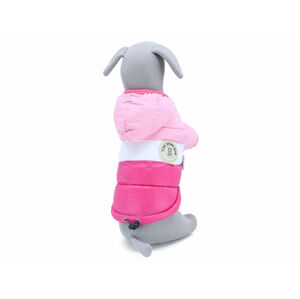 Vsepropejska Palaton prošívaná bunda pro psa s kapucí Barva: Růžová, Délka zad psa: 37 cm, Obvod hrudníku: 48 - 52 cm