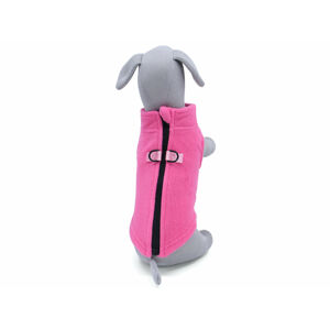 Vsepropejska Lonato fleecová mikina pro psa na ZIP Barva: Růžová, Délka zad (cm): 36, Obvod hrudníku: 50 - 56 cm