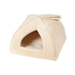 I love pets House béžové iglú pro psa z fleecu Rozměr: 40 x 40 cm