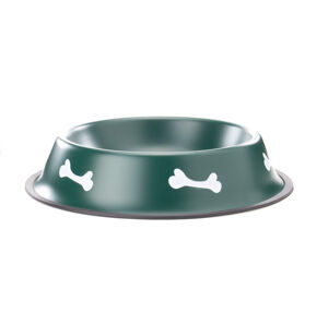 Vsepropejska Dish zelená miska pro psa se vzorem kosti Rozměr (cm): 13