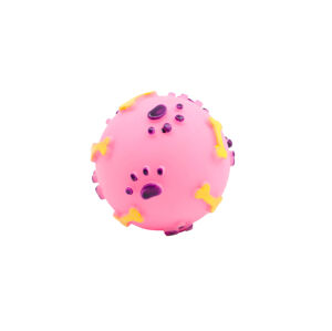 Vsepropejska Eldar gumový míček pro psa Barva: Růžová, Průměr: 7 cm