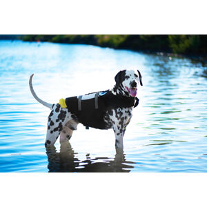Vsepropejska Flava plovací vesta pro psa Barva: Černá, Délka zad (cm): 34, Obvod hrudníku: 52- 57 cm