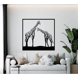 Vsepropejska Strom života žirafa dekorace na zeď Rozměr (cm): 38 x 36, Dekor: Černá