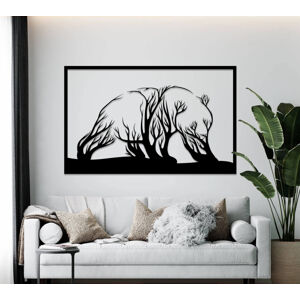 Vsepropejska Strom života panda dekorace na zeď Rozměr (cm): 38 x 23, Dekor: Černá