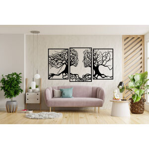 Vsepropejska Strom života 7 dekorace na zeď Rozměr (cm): 39 x 74, Dekor: Černá