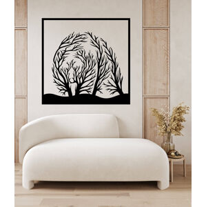 Vsepropejska Strom života medvěd dekorace na zeď Rozměr (cm): 38 x 37, Dekor: Černá