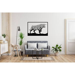 Vsepropejska Strom života býk dekorace na zeď Rozměr (cm): 38 x 25, Dekor: Černá