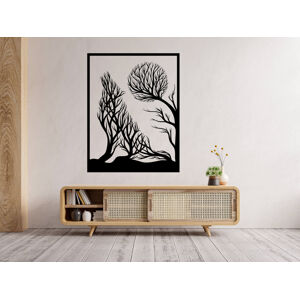 Vsepropejska Strom života vlk dekorace na zeď Rozměr (cm): 39 x 30, Dekor: Černá