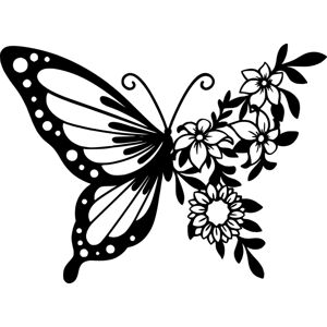 Vsepropejska Motýl dekorace na zeď Rozměr (cm): 40 x 29, Dekor: Černá