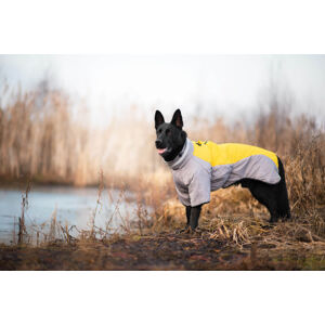 Vsepropejska Plex zimní bunda pro psa Barva: Žlutá, Délka zad (cm): 52, Obvod hrudníku: 58 - 62 cm