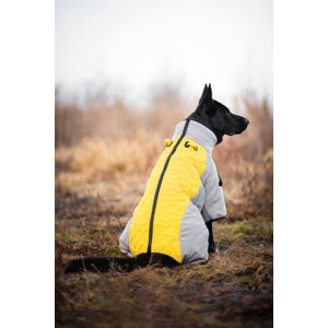 Vsepropejska Plex zimní bunda pro psa Barva: Žlutá, Délka zad (cm): 42, Obvod hrudníku: 44 - 48 cm