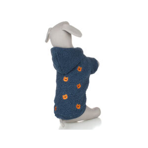 Vsepropejska Simon mikina pro psa s kapucí Barva: Modrá, Délka zad (cm): 18, Obvod hrudníku: 34 - 36 cm