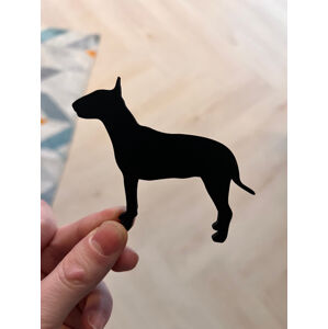 Vsepropejska Mag magnet na lednici ve tvaru psa Plemeno: Bulteriér