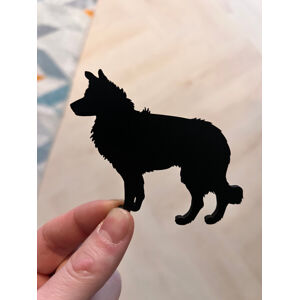 Vsepropejska Mag magnet na lednici ve tvaru psa Plemeno: Border kolie