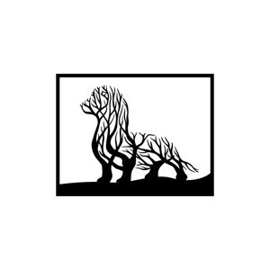 Vsepropejska Strom života jezevčík dekorace na zeď Rozměr (cm): 39 x 30, Dekor: Černá