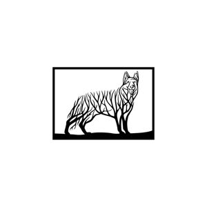 Vsepropejska Strom života německý ovčák dekorace na zeď Rozměr (cm): 39 x 27, Dekor: Černá