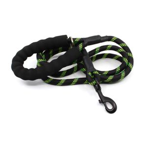 Nylonové vodítko pro psa | 128 cm Barva: Černo-zelená, Délka vodítka: 300 cm
