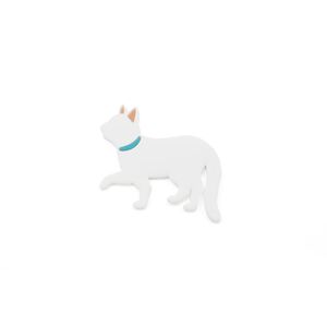 Vsepropejska Ola magnety koček na lednici Barva: Bílá