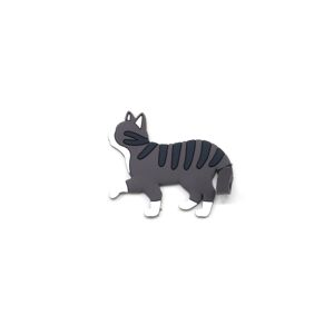 Vsepropejska Ola magnety koček na lednici Barva: Šedo-černá