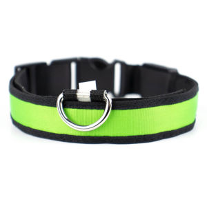 Light svítící obojek pro psa | 35 - 60 cm Barva: Zelená, Obvod krku: 45 - 52 cm