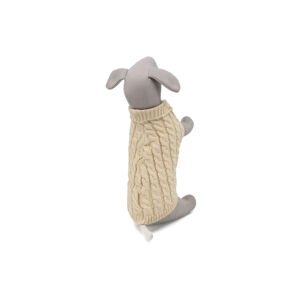Vsepropejska Kimo svetr pro psa Barva: Béžová, Délka zad (cm): 33, Obvod hrudníku: 32 - 40 cm