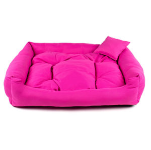 Vsepropejska Lux růžový pelech pro psa Rozměr: 90 x 75 cm