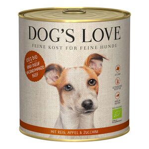 Dog's Love Bio hovězí maso s rýží, jablkem a cuketou 6 × 800 g