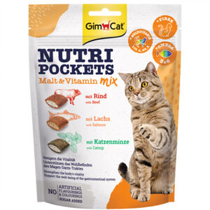 GimCat Nutri Pockets Malt & Vitamin Mix 10 × 150 g