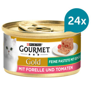 Gourmet Gold Jemná paštika pstruh s rajčaty 24 × 85 g