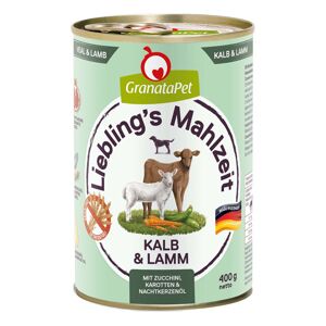 GranataPet Liebling's Mahlzeit telecí a jehněčí 6 × 400 g