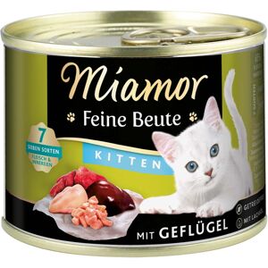 Miamor Feine Beute Kitten – Drůbež 24 × 185 g
