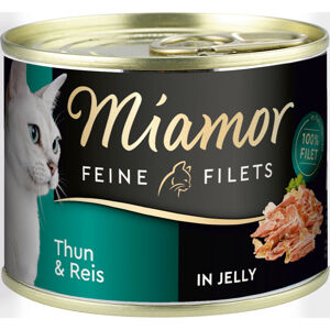 Miamor Feine Filets v želé s tuňákem a rýží 12 × 185 g