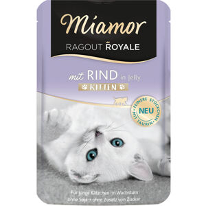 Miamor Ragout Royale v želé, hovězí pro koťata 22 × 100 g