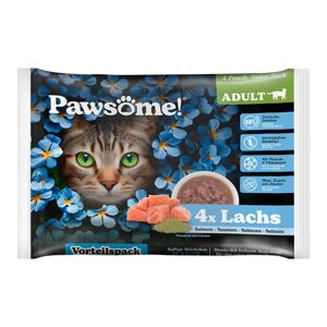 Pawsome Adult losos Flowpack 4 × 85 g